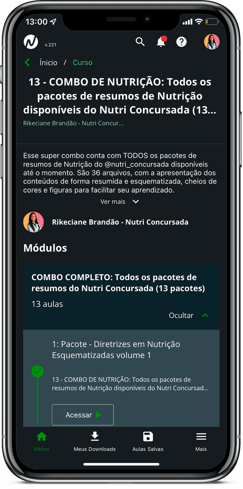 Mockup tela de celular [RIKECIANE] Nutrição