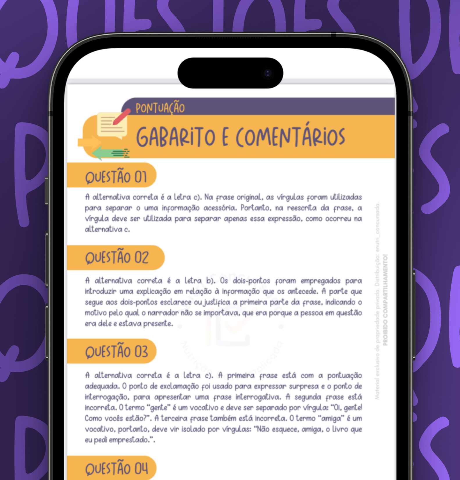 QUESTÕES PORTUGUÊS